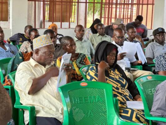 Community mobilization and awareness to farmers, fishermen, market entrepreneurs, livestock keepers at Kigamboni to use weather information and DARAJA App together with TMA, and Municipality
